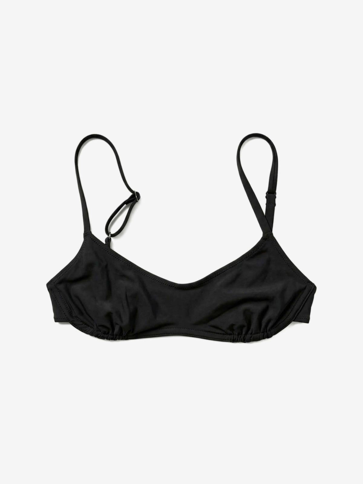 Main Rose Scoop Bikini top black