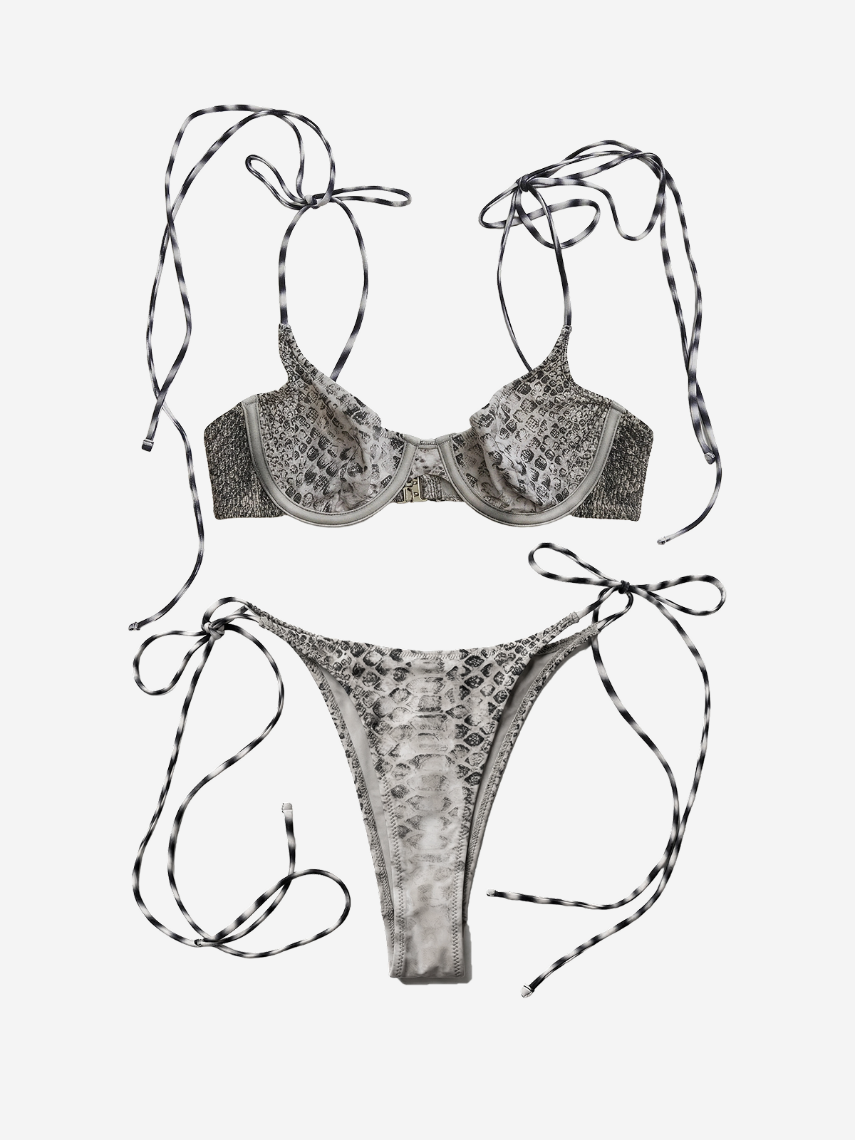 Sun Soaked Underwire Tie Set, Python