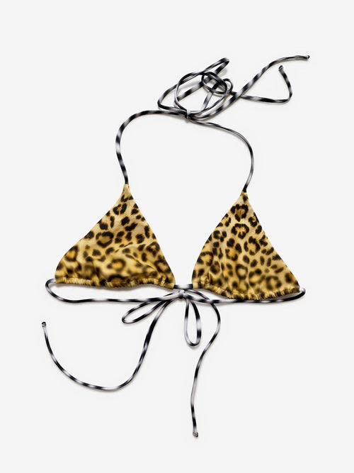 Main Rose Triangle Bikini Leopard