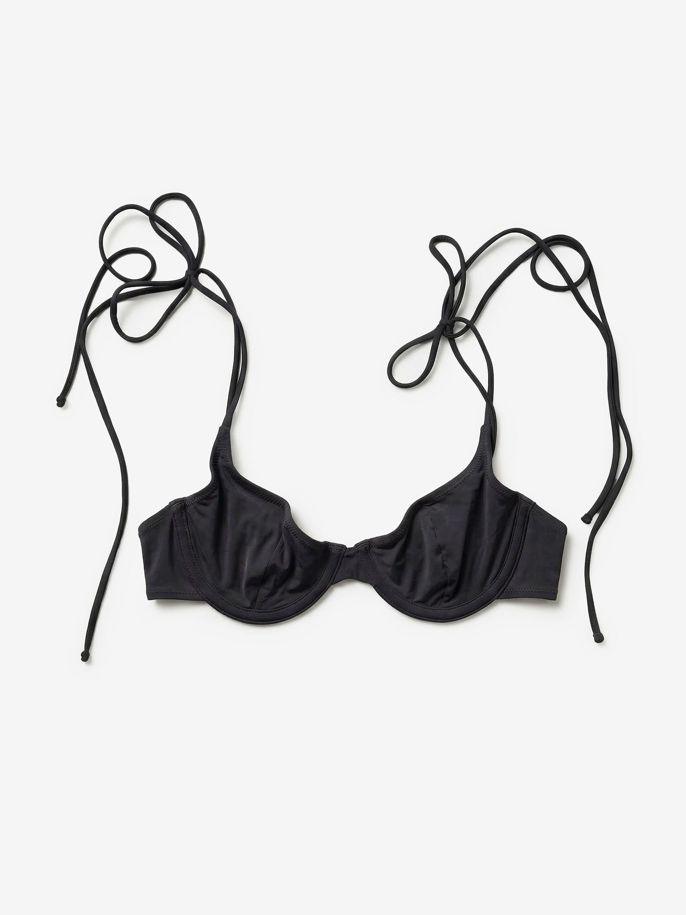 Main Rose Underwire Bikini Top black