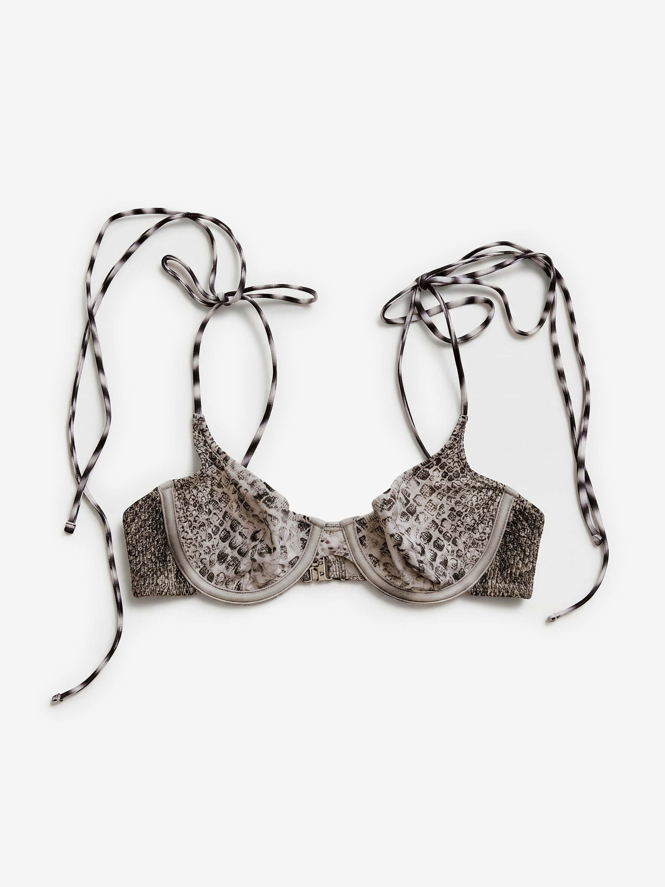 Main Rose Underwire Bikini Top Snake