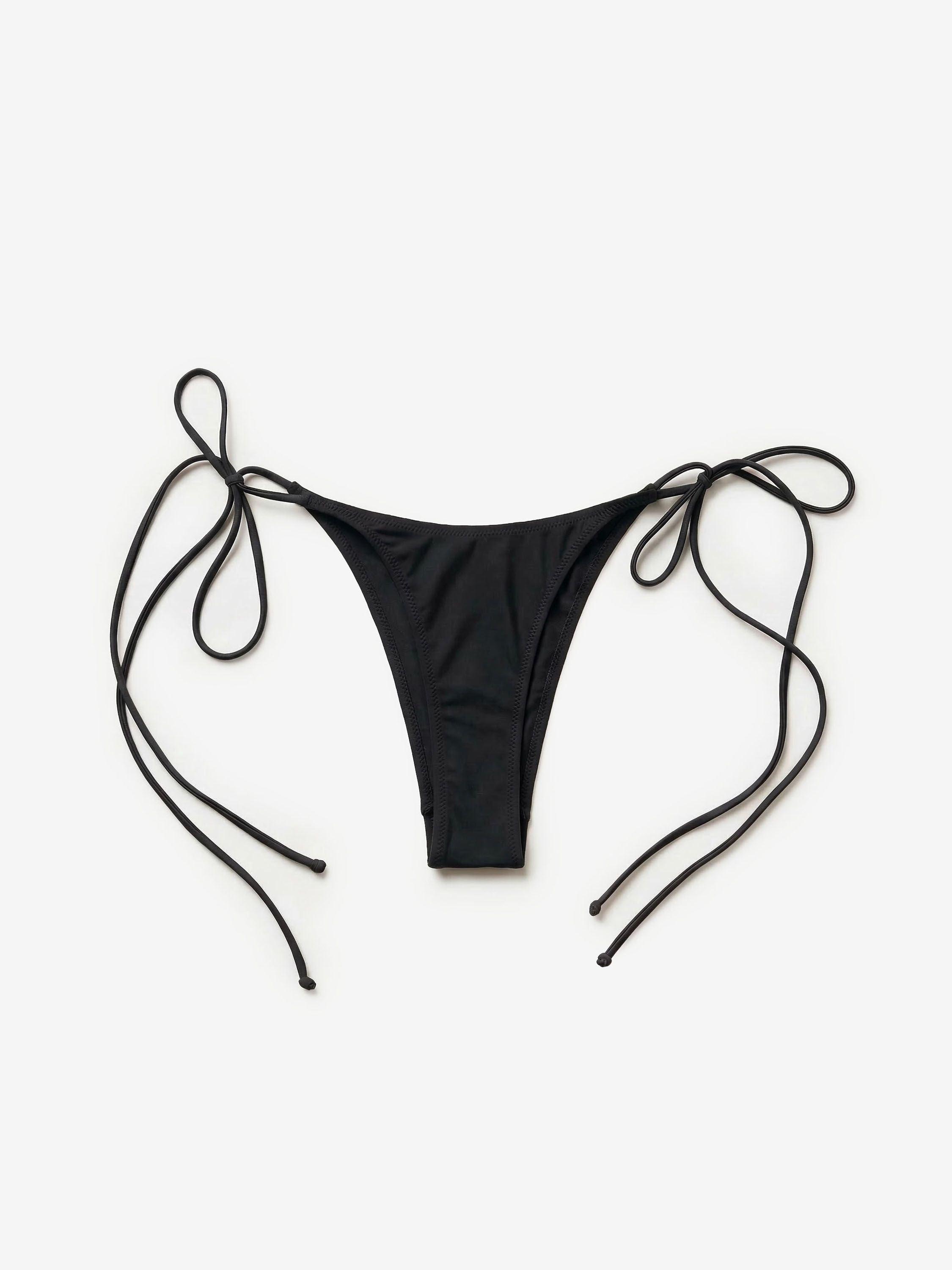 Tie Bikini Bottom Black
