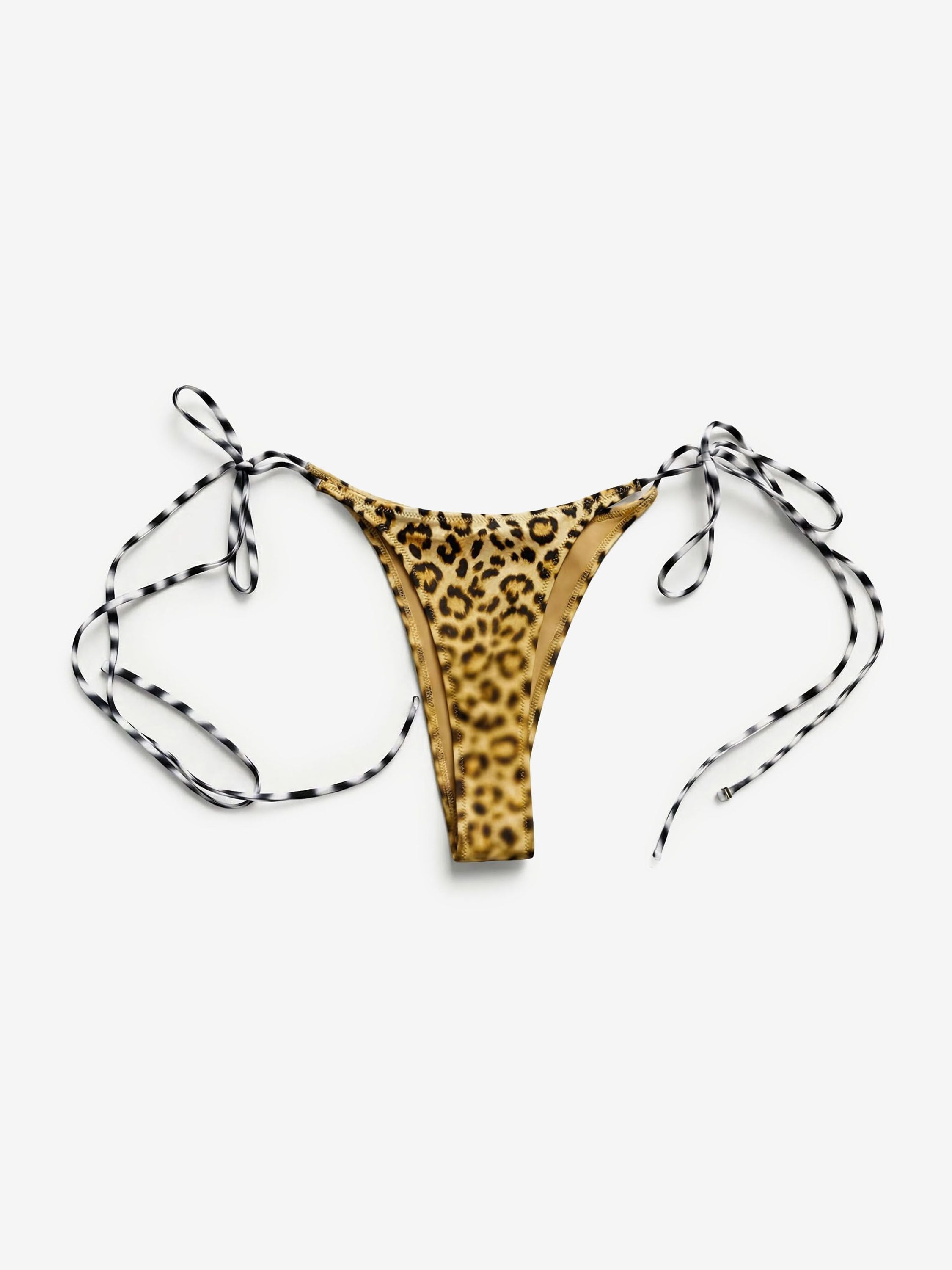 Tie Bikini Bottom Leopard