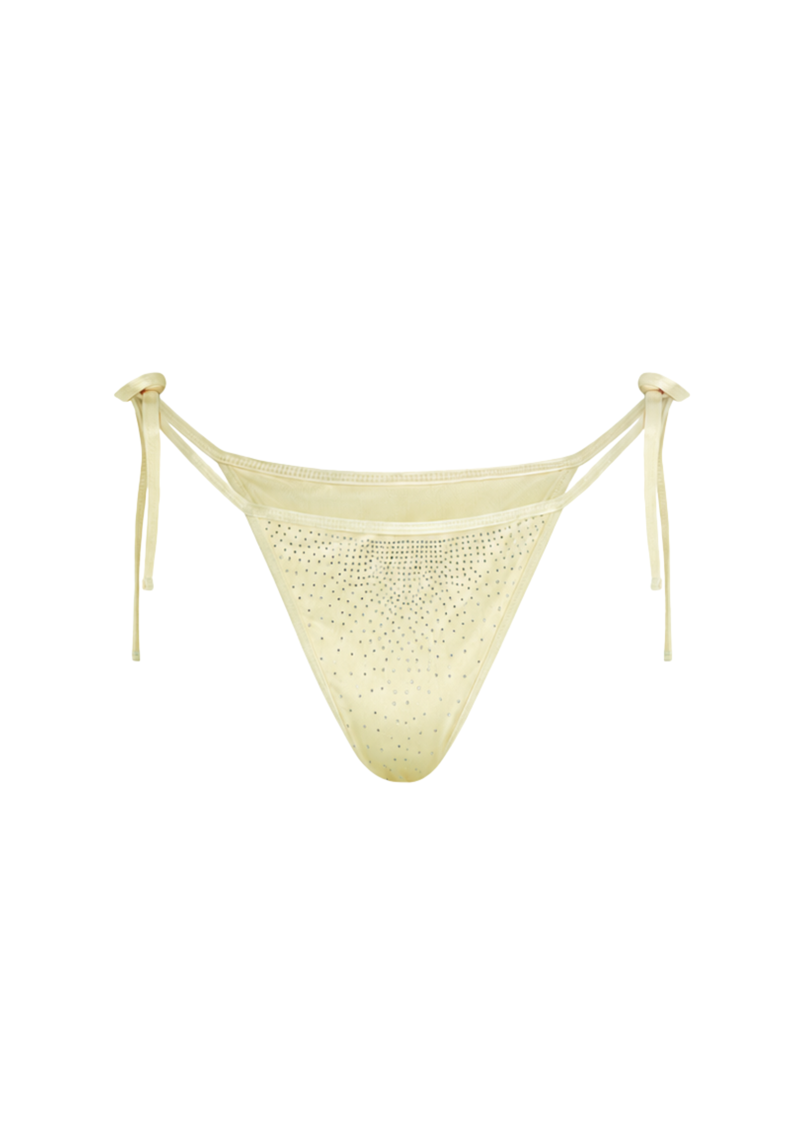 Niihai X Main Rose Triangle Bikini Bottom, Butter Yellow