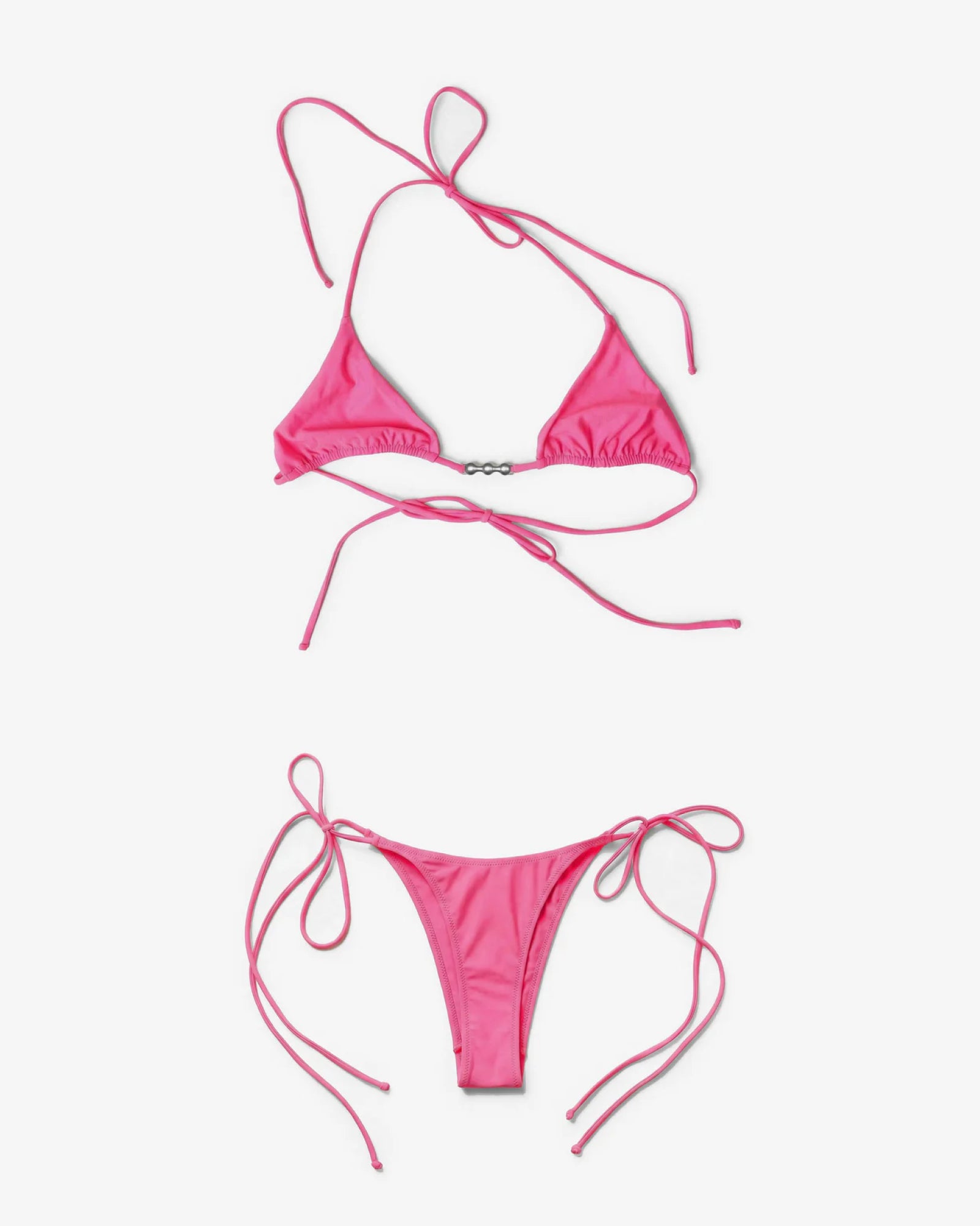 Bling Beach Triangle Set, Hot Pink