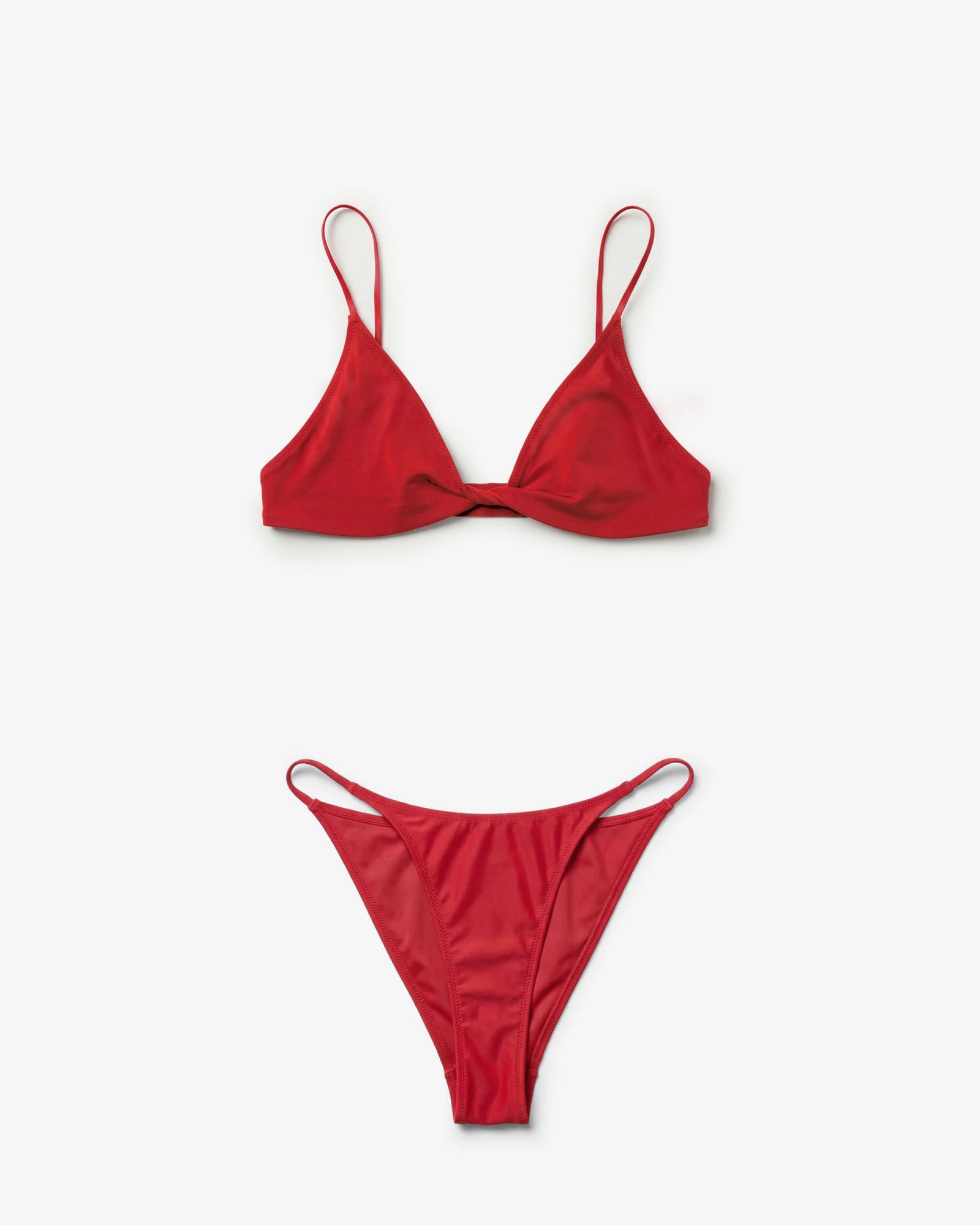 Heat Twist Tanga Set, Red