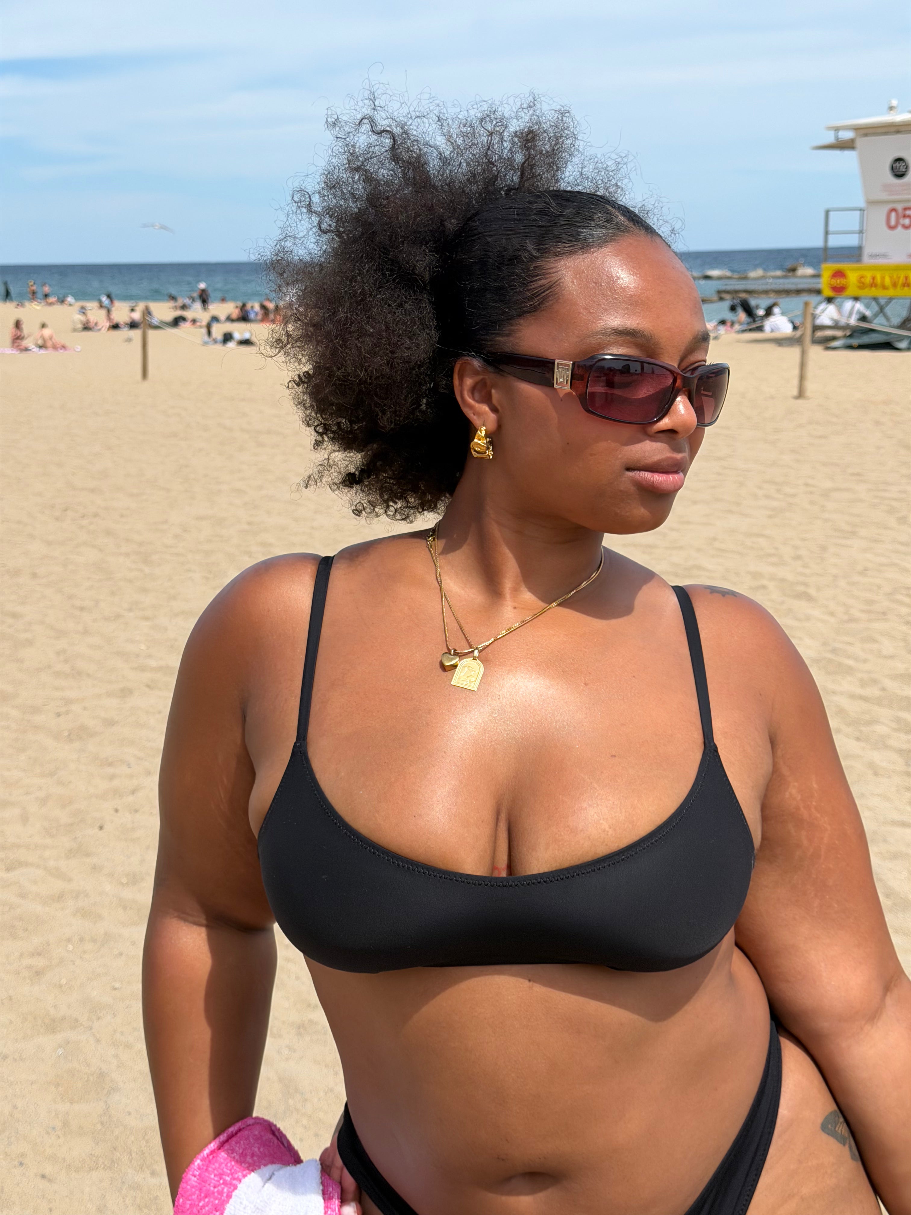 Eclipse Scoop Bikini Top, Black