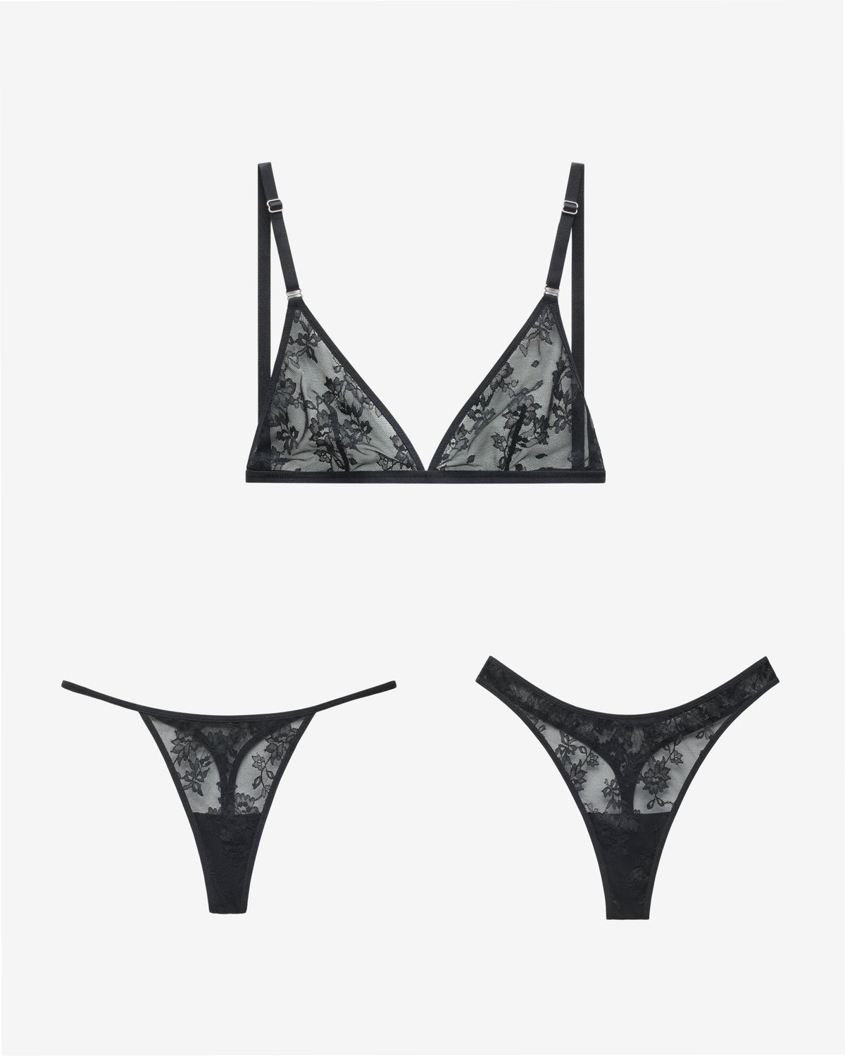 set: lace bralette + panties