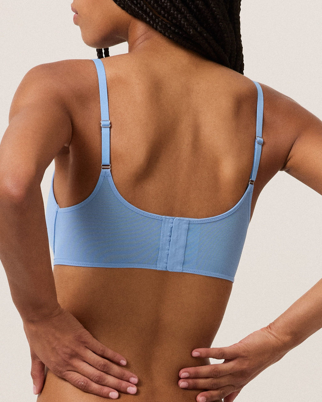 Micro Flex Scoop Bra, Steel Blue