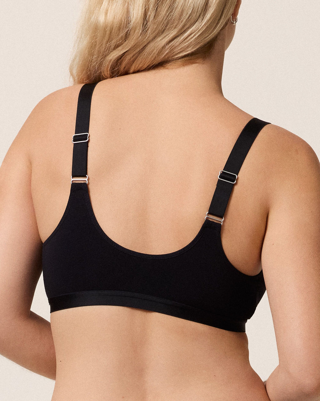 Pure Modal Plunge Bralette, Black