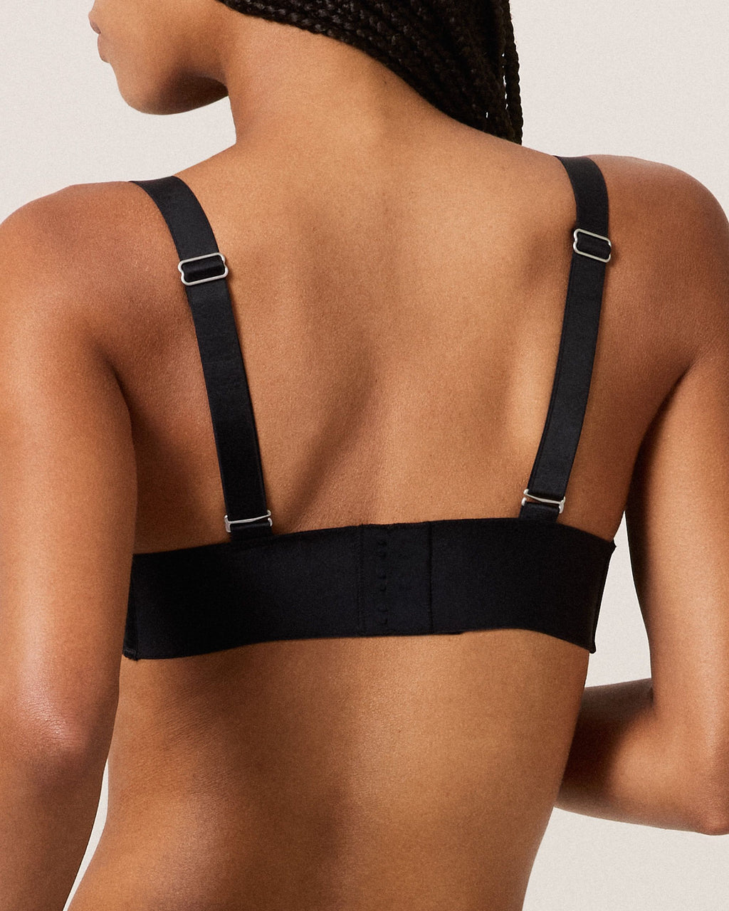 Power Mesh Underwire Demi Bra, Black