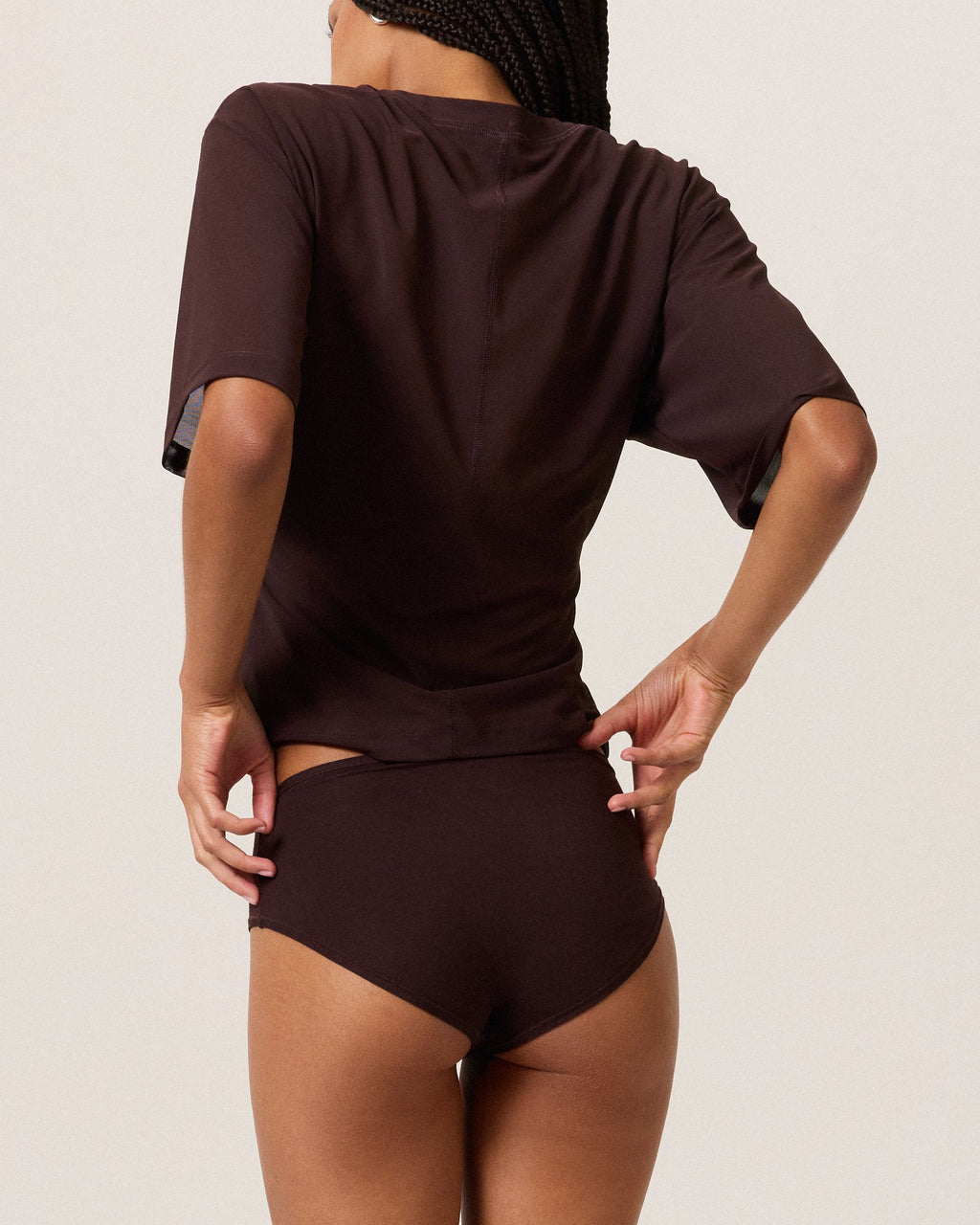 Power Mesh T-Shirt, Espresso