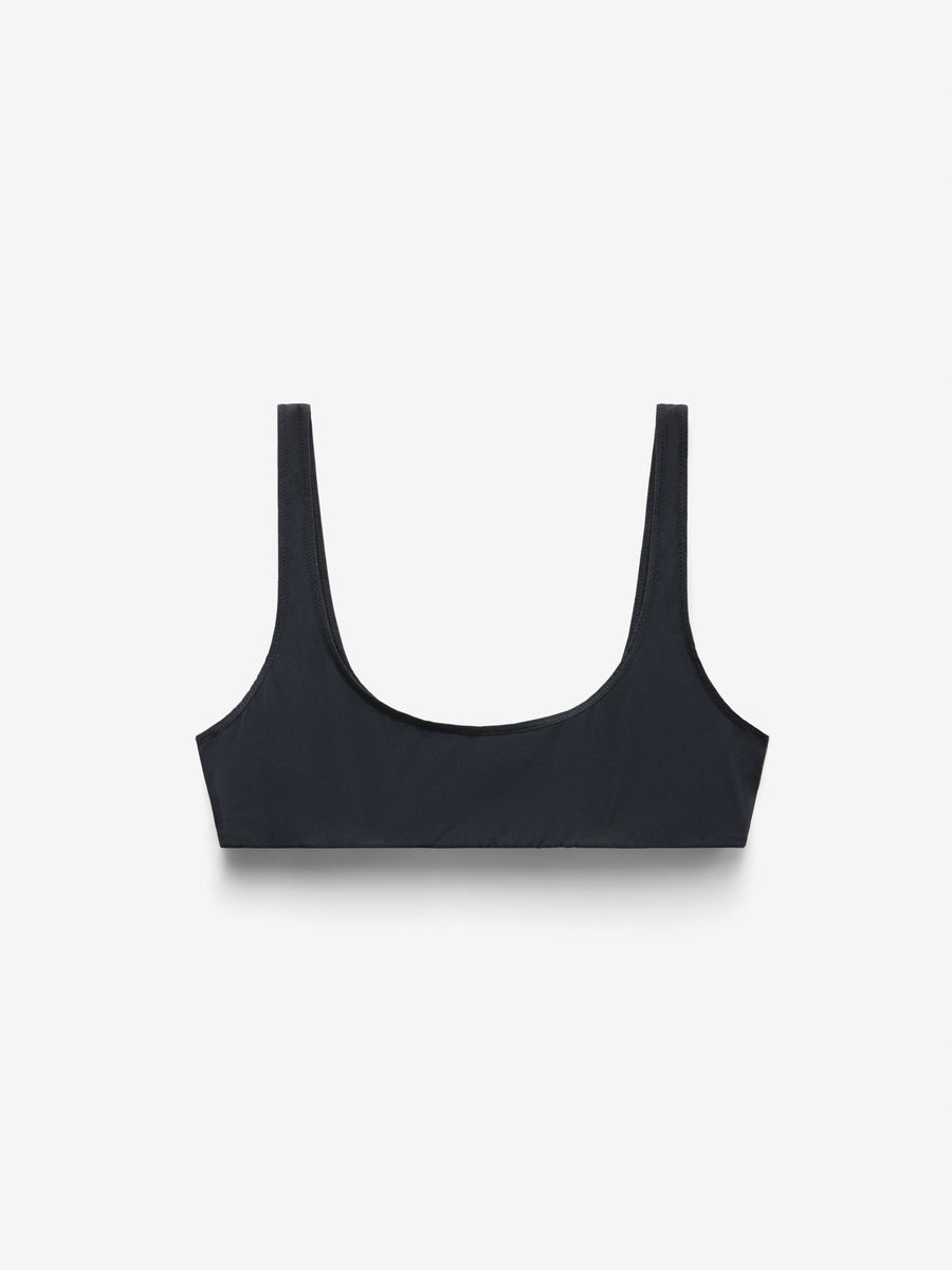 Butter Soft Minimal Scoop Bralette, Black