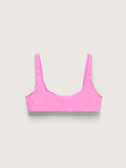 Micro Flex Minimal Scoop Bralette, Fuchsia