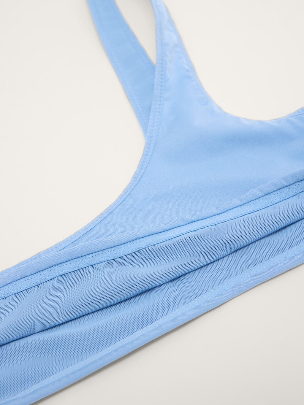 Micro Flex Minimal Scoop Bralette, Steel Blue