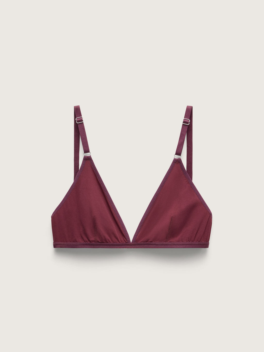 Micro Flex Triangle Bralette, Burgundy