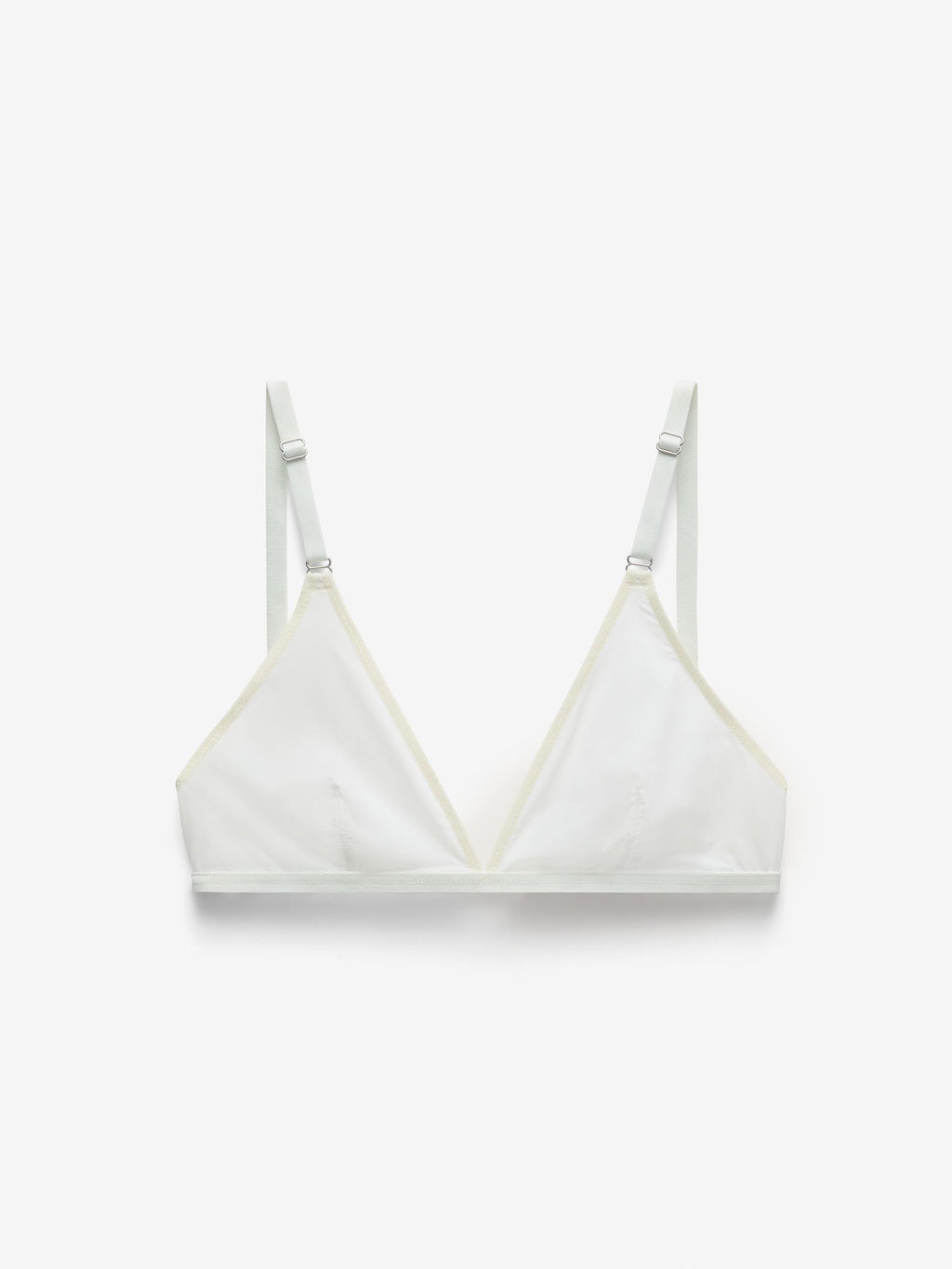 Micro Flex Triangle Bralette, White