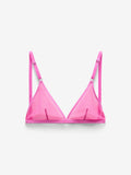 Fine Mesh Triangle Bralette, Hot Pink