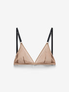 Fine Mesh Triangle Bralette, Taupe