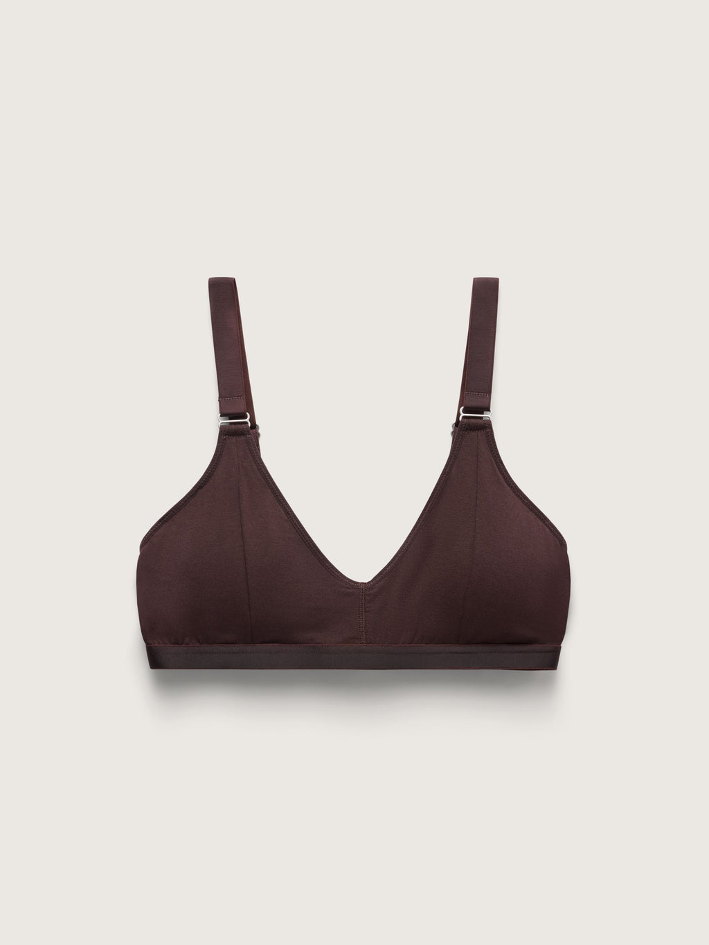 Pure Modal Plunge Bralette, Espresso