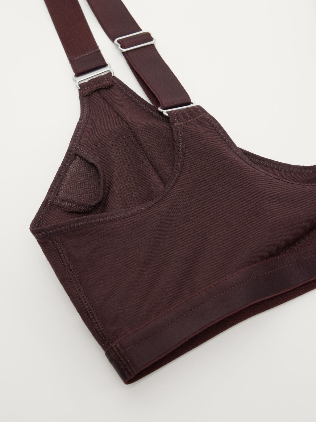 Pure Modal Plunge Bralette, Espresso