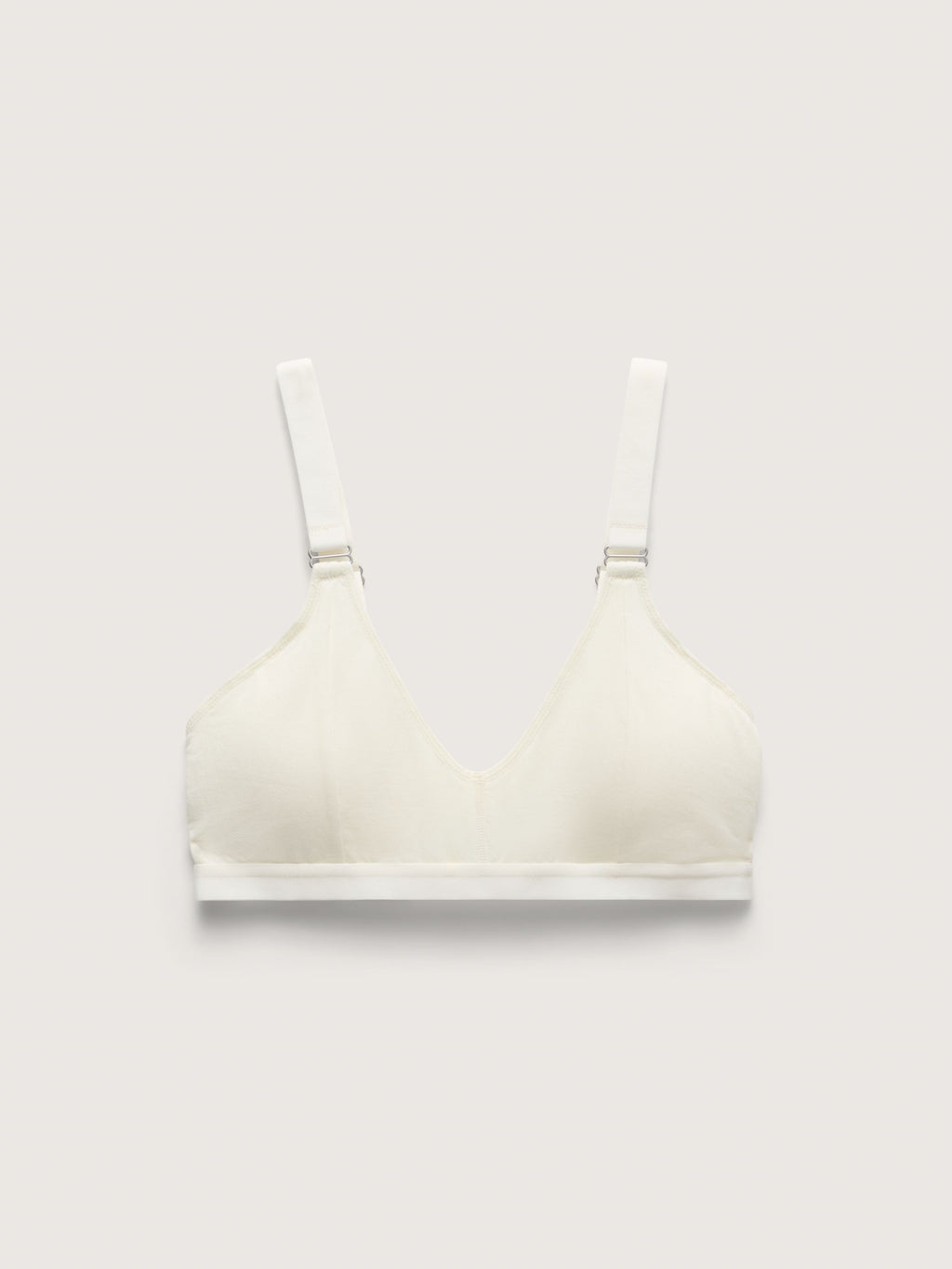 Pure Modal Plunge Bralette, Ivory