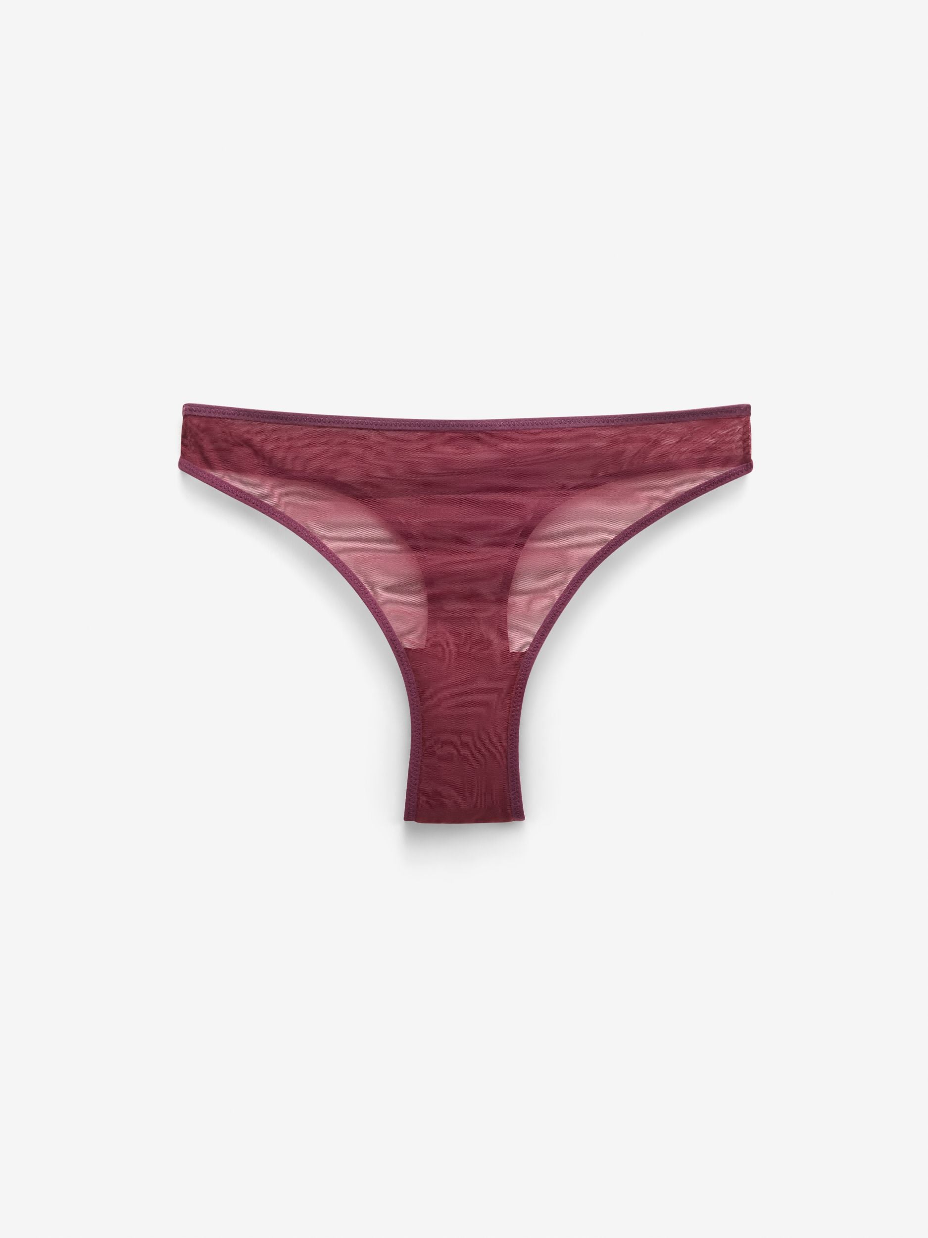 Fine Mesh Cheeky, Burgundy
