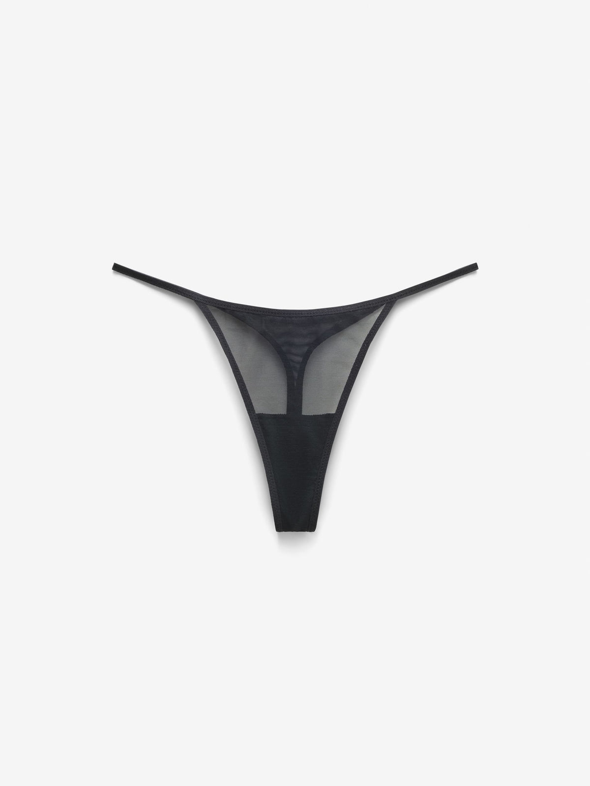 Fine Mesh String Thong, Black – MAIN ROSE
