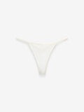 Fine Mesh String Thong, White