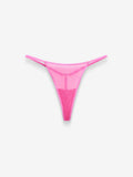 Fine Mesh Hardware String Thong, Hot Pink