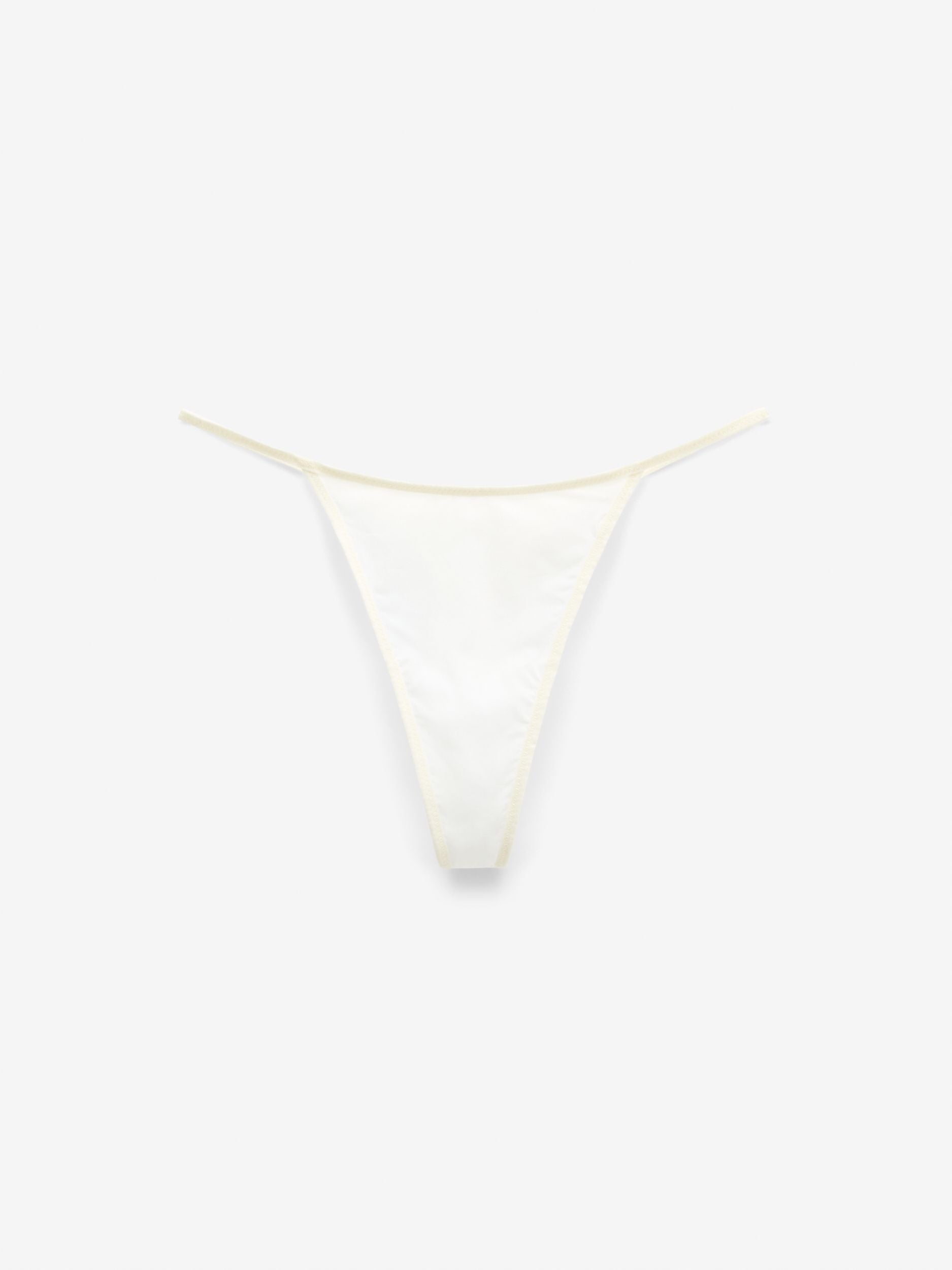Micro Flex String Thong, White
