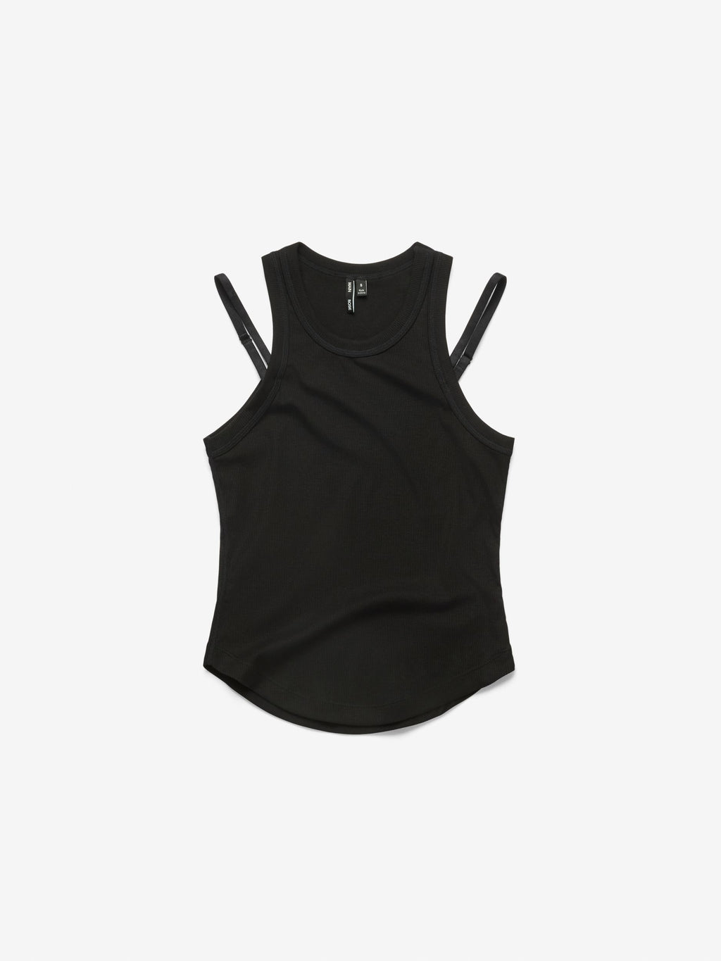 Ultrasoft Rib Strap Tank, Black