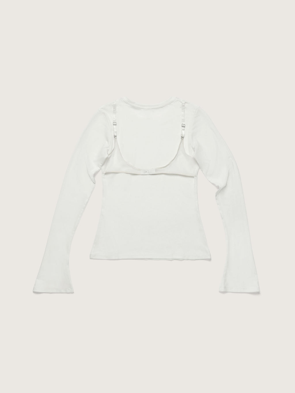 Ultrasoft Rib Long Sleeved Bra Top, White