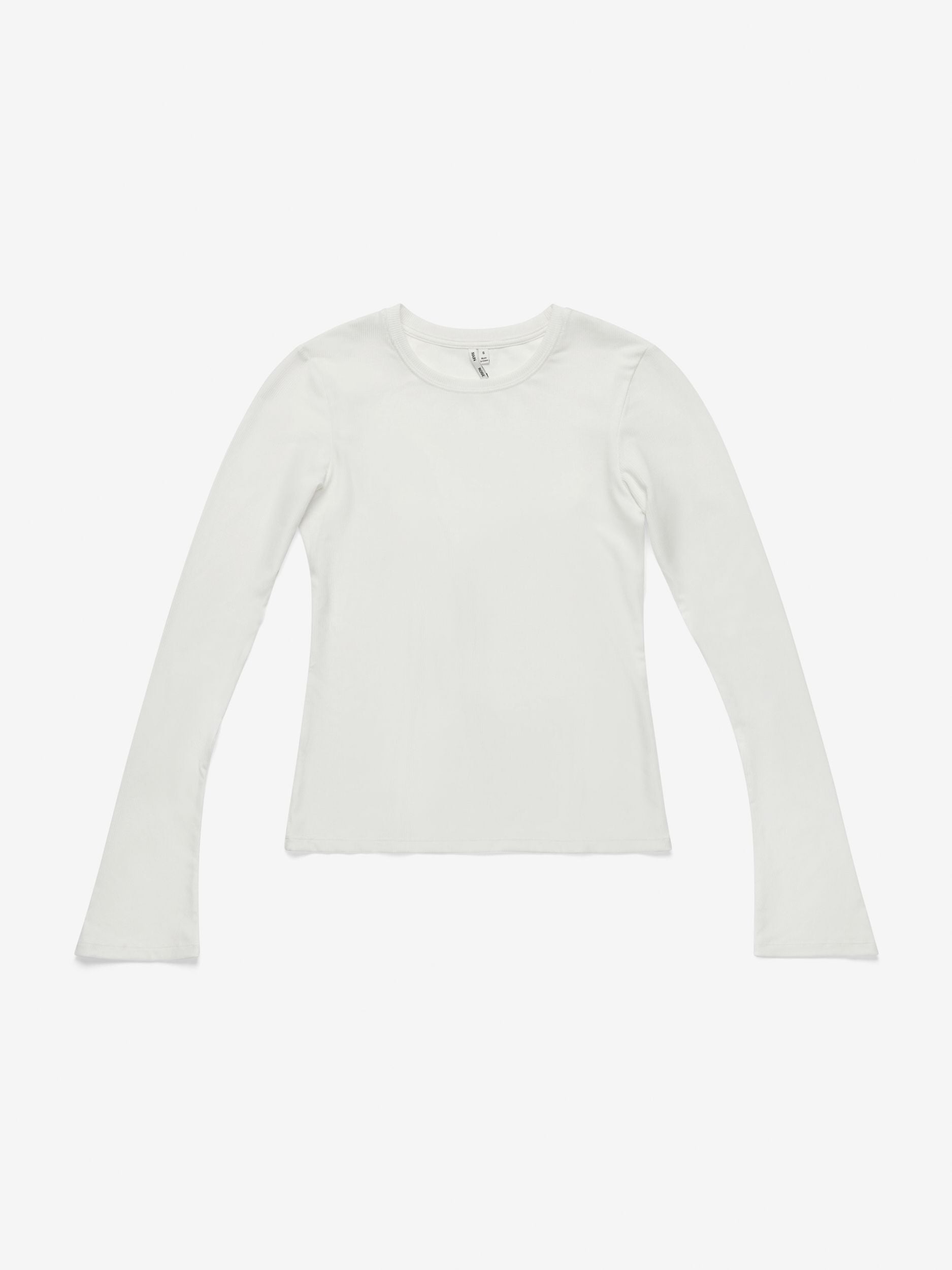 Ultrasoft Rib Long Sleeved Bra Top, White