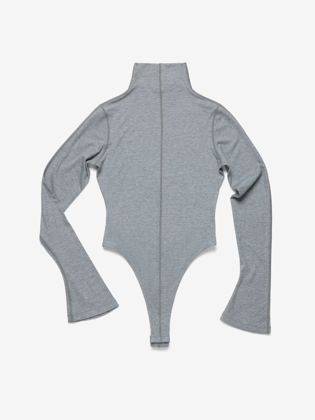 Ultrasoft Rib Turtleneck Bodysuit, Grey Melange