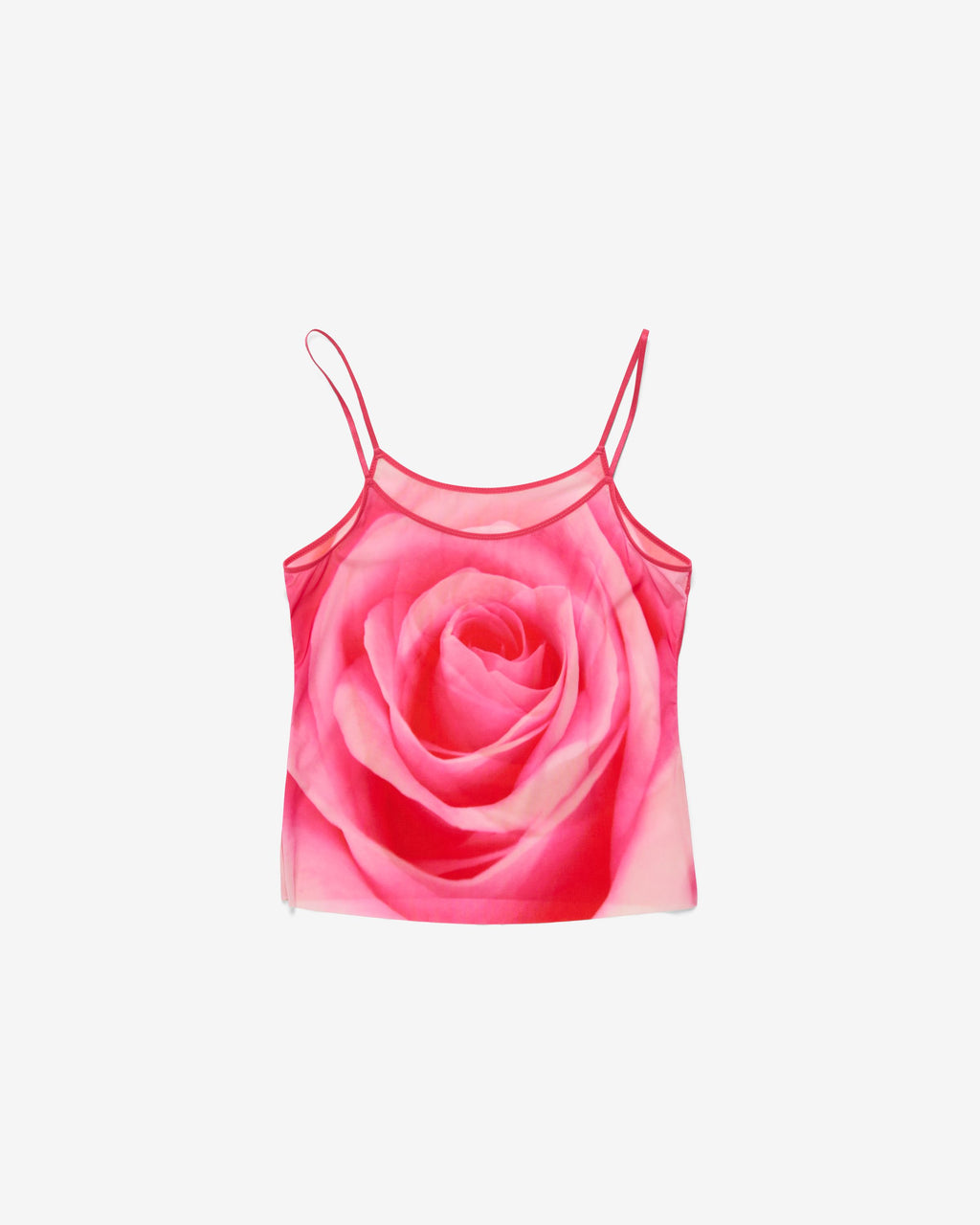 Sheer Stretch Camisole, Pink Rose